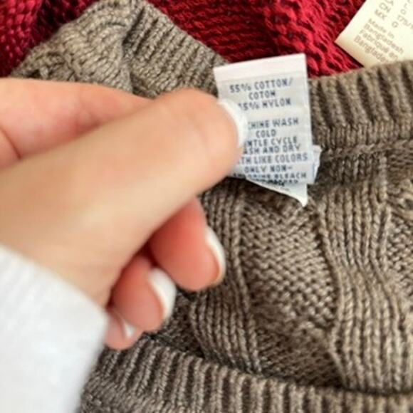 Gap Brown Chunky Knit Sweater Size XXL - Picture 2 of 6